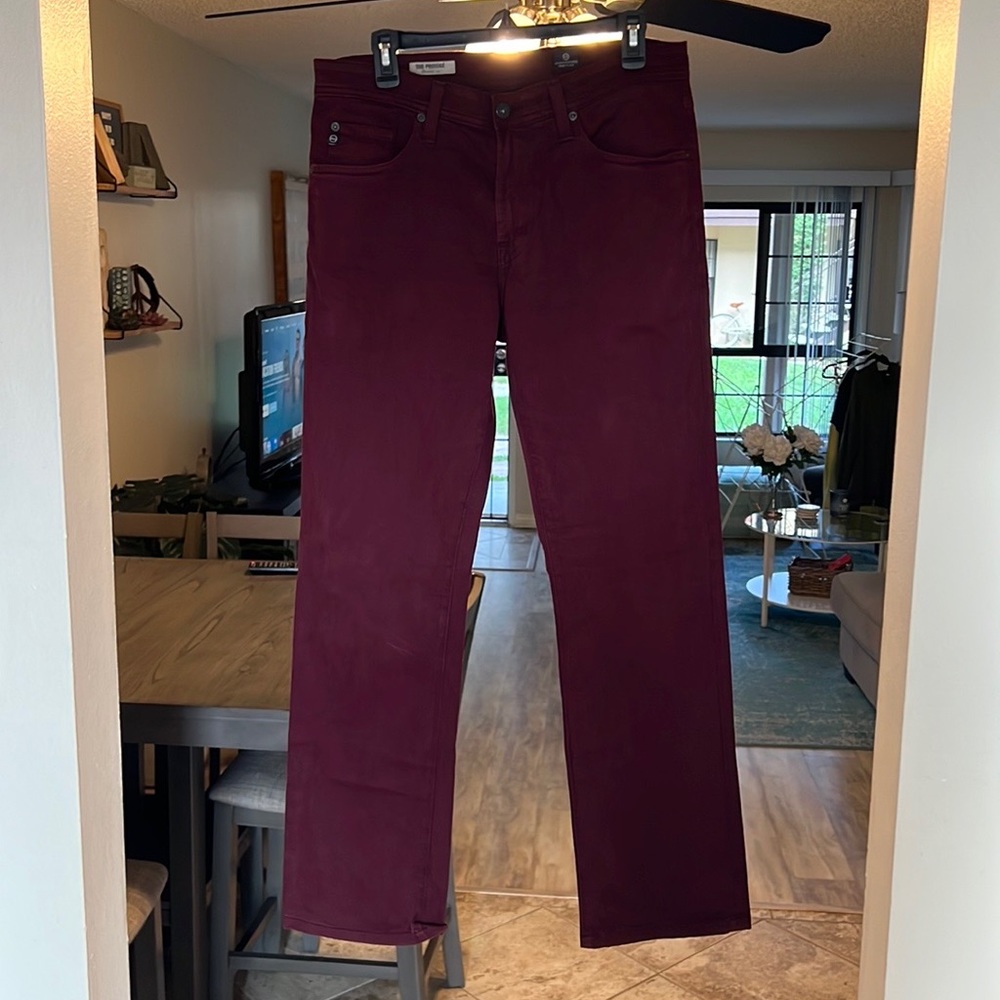 AG Burgandy Jeans